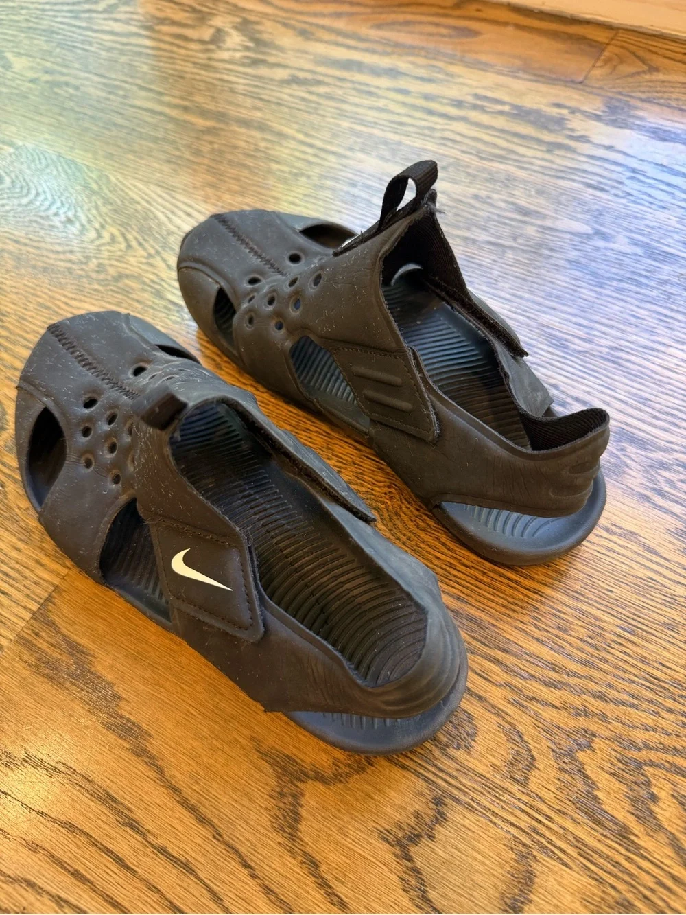 Nike Kids Black Water Shoes - Breathable Slip-On Sandals